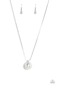 Paparazzi "Haute Hybrid" White Necklace & Earring Set Paparazzi Jewelry