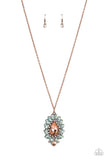 Paparazzi "Over the TEARDROP" Copper Necklace & Earring Set Paparazzi Jewelry