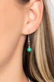 Paparazzi "Lush Lattice" Green Necklace & Earring Set Paparazzi Jewelry