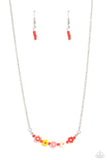 Paparazzi "BOUQUET We Go" Red Necklace & Earring Set Paparazzi Jewelry