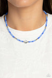 Paparazzi "Beaming Bling" Blue Necklace & Earring Set Paparazzi Jewelry