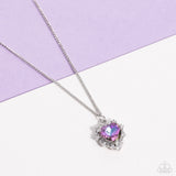Paparazzi "Be Still My Heart" Purple Necklace & Earring Set Paparazzi Jewelry