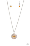 Paparazzi "Mandala Masterpiece" Orange Necklace & Earring Set Paparazzi Jewelry