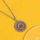 Paparazzi "Mandala Masterpiece" Orange Necklace & Earring Set Paparazzi Jewelry