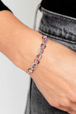 Paparazzi "Intertwined Illusion" Pink Bracelet Paparazzi Jewelry