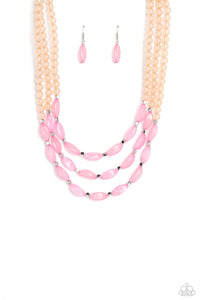 Paparazzi "I BEAD You Now" Pink Necklace & Earring Set Paparazzi Jewelry