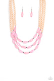 Paparazzi "I BEAD You Now" Pink Necklace & Earring Set Paparazzi Jewelry