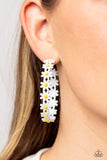 Paparazzi "Daisy Disposition" White Post Earrings Paparazzi Jewelry
