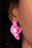 Paparazzi "Jovial Jasmine" Pink Post Earrings Paparazzi Jewelry