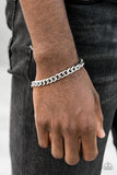 Paparazzi "Take it to the Bank" Silver Bracelet Mens Unisex Paparazzi Jewelry