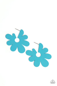 Paparazzi "Flower Power Fantasy" Blue Earrings Paparazzi Jewelry