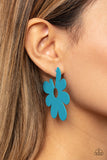 Paparazzi "Flower Power Fantasy" Blue Earrings Paparazzi Jewelry