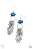 Paparazzi "Arthurian A-Lister" FASHION FIX Blue Earrings Paparazzi Jewelry