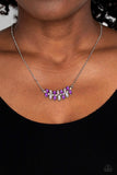 Paparazzi "Lustrous Laurels" Purple Necklace & Earring Set Paparazzi Jewelry