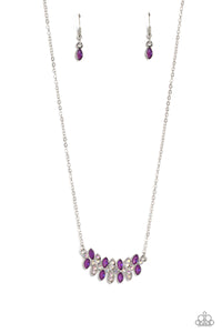 Paparazzi "Lustrous Laurels" Purple Necklace & Earring Set Paparazzi Jewelry
