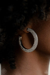 Paparazzi "Dazzling Dynamo" FASHION FIX Black Earrings Paparazzi Jewelry