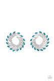 Paparazzi "Firework Fanfare" Blue Post Earrings Paparazzi Jewelry