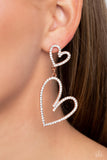 Paparazzi "Doting Duo" Copper Post Earrings Paparazzi Jewelry