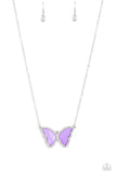 Paparazzi "SHELL-bound" Purple Necklace & Earring Set Paparazzi Jewelry