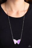 Paparazzi "SHELL-bound" Purple Necklace & Earring Set Paparazzi Jewelry