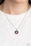Paparazzi "Daisy Diva" Purple Necklace & Earring Set Paparazzi Jewelry