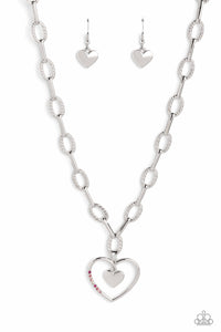 Paparazzi "Refulgent Romance" Pink Necklace & Earring Set Paparazzi Jewelry