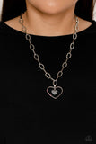 Paparazzi "Refulgent Romance" Pink Necklace & Earring Set Paparazzi Jewelry