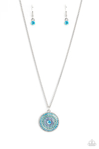 Paparazzi "Mandala Masterpiece" Blue Necklace & Earring Set Paparazzi Jewelry