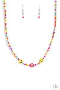 Paparazzi "Flower Power Pageant" Pink Necklace & Earring Set Paparazzi Jewelry
