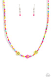 Paparazzi "Flower Power Pageant" Pink Necklace & Earring Set Paparazzi Jewelry