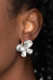 Paparazzi "Winged Whimsy" White Post Earrings Paparazzi Jewelry