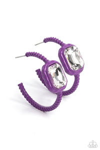 Paparazzi "Call Me TRENDY" Purple Earrings Paparazzi Jewelry