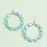 Paparazzi "The PEARL Next Door" Blue Earrings Paparazzi Jewelry