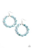 Paparazzi "The PEARL Next Door" Blue Earrings Paparazzi Jewelry