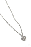 Paparazzi "Goin Courtin" White Necklace & Earring Set Paparazzi Jewelry
