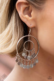 Paparazzi "Caviar Command" Silver FASHION FIX Earrings Paparazzi Jewelry