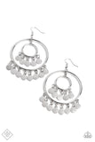 Paparazzi "Caviar Command" Silver FASHION FIX Earrings Paparazzi Jewelry