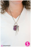 Paparazzi "See How High You Can Fly" Purple Necklace & Earring Set Paparazzi Jewelry
