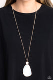 Paparazzi "Geometric Glow" Rose Gold Necklace & Earring Set Paparazzi Jewelry