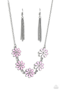 Paparazzi "Flora Fantasy" Pink Necklace & Earring Set Paparazzi Jewelry