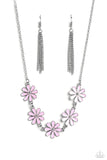 Paparazzi "Flora Fantasy" Pink Necklace & Earring Set Paparazzi Jewelry