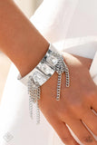 Paparazzi "CHAIN Showers" White Fashion Fix Bracelet Paparazzi Jewelry