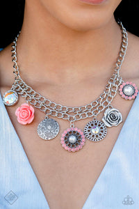 Paparazzi "Garden Grace" Orange Fashion Fix Necklace & Earring Set Paparazzi Jewelry
