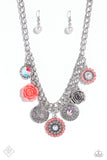 Paparazzi "Garden Grace" Orange Fashion Fix Necklace & Earring Set Paparazzi Jewelry