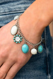 Paparazzi "Cowboy Charm" Blue Fashion Fix Bracelet Paparazzi Jewelry