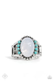 Paparazzi "Captivating Cowboy" Blue Fashion Fix Ring Paparazzi Jewelry