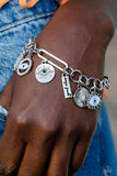 Paparazzi "VIBE to the Rhythm" Blue Fashion Fix Bracelet Paparazzi Jewelry