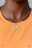 Paparazzi "VIBE Over Matter" Blue Fashion Fix Necklace & Earring Set Paparazzi Jewelry