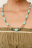 Paparazzi "Nile River Redux" Blue Fashion Fix Necklace & Earring Set Paparazzi Jewelry