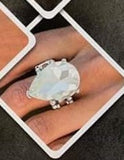 Paparazzi "Dining on Dazzle" FASHION FIX White Ring Paparazzi Jewelry